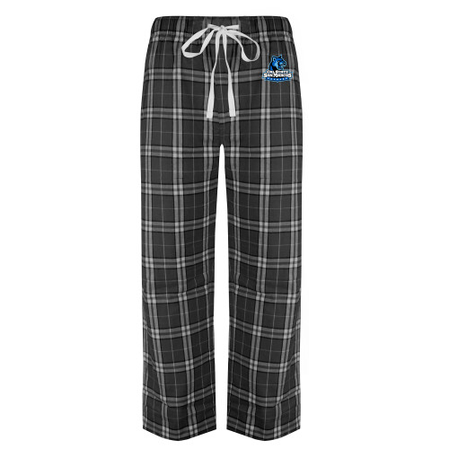  Black/Grey Flannel Pajama Pant - Primary Logo