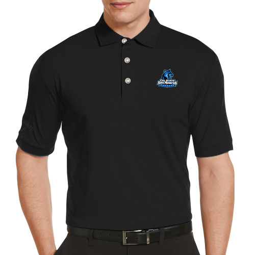  Callaway Black Tonal Polo - Primary Logo