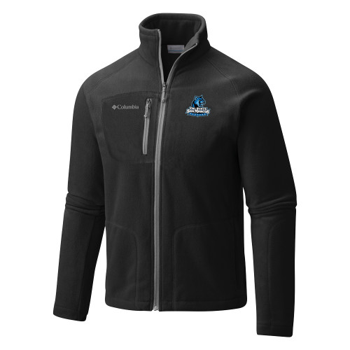  Columbia Black Everest Ridge Fleece Full Zip Jacket - Primary Logo