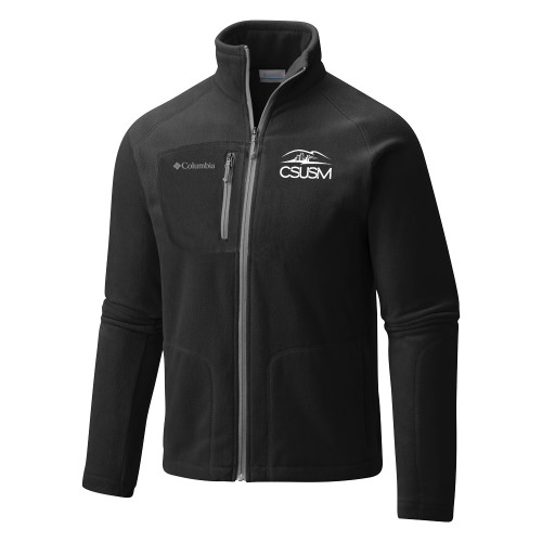  Columbia Black Everest Ridge Fleece Full Zip Jacket - CSUSM with University
