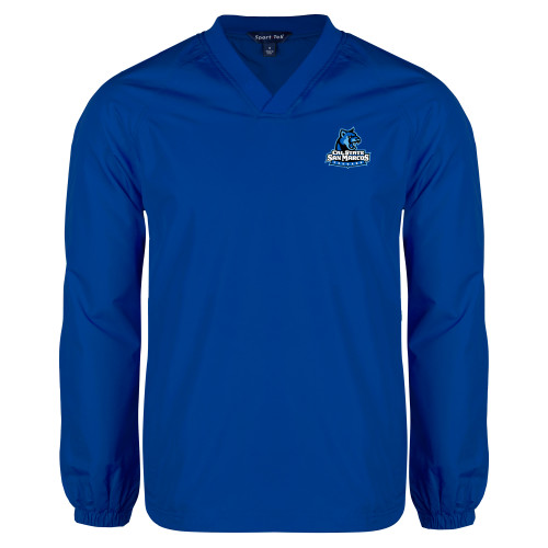  Royal V Neck Raglan Windshirt - Primary Logo