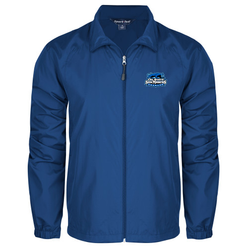  Royal Full Zip Wind Jacket - Secondary Logo