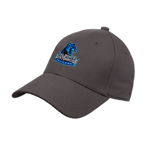  Charcoal Structured Adjustable Pro Style Hat - Primary Logo