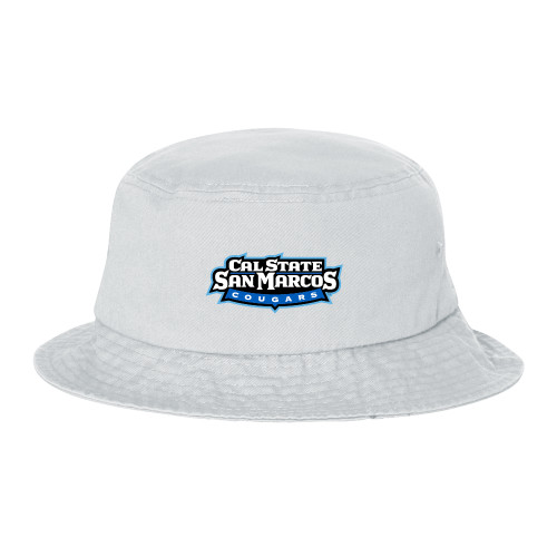  Sportsman White Bucket Hat - Tertiary Logo