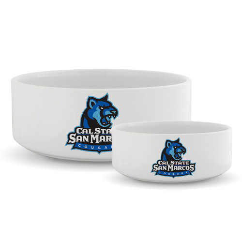  Ceramic Dog Bowl - Primary Logo