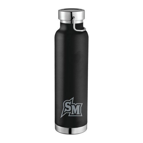  Thor Copper Vacuum Insulated Black Bottle 22oz - SM Primary Mark - CSUSM Engraved