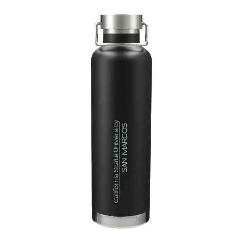  Thor Copper Vacuum Insulated Black Bottle 32oz - California State University San Marcos Word Mark Engraved