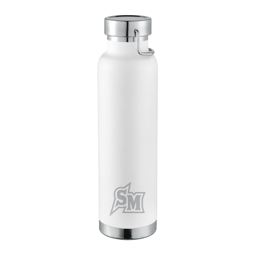  Thor Copper Vacuum Insulated White Bottle 22oz - SM Primary Mark - CSUSM Engraved