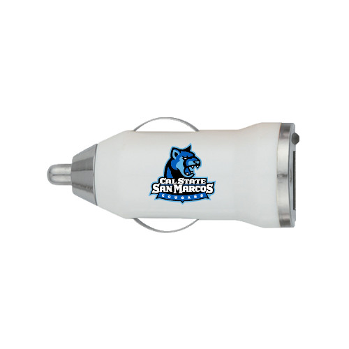  On the Go White Car Charger - Cal State San Marcos