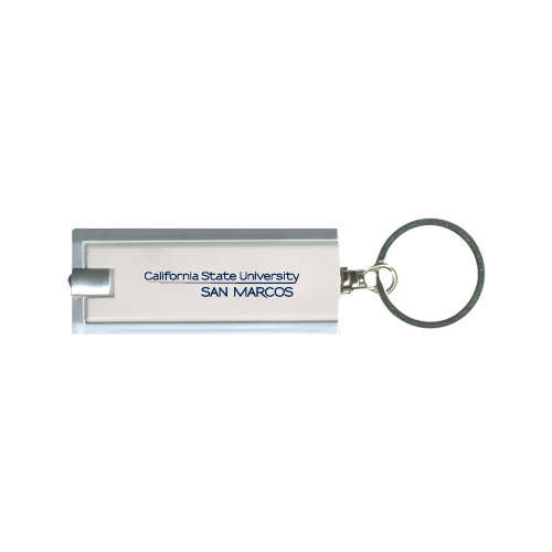  Turbo White Flashlight Key Holder - California State University San Marcos Word Mark