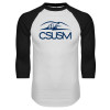 Thumbnail image for  White/Black Raglan Baseball T Shirt