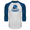 Thumbnail image for  White/Royal Raglan Baseball T Shirt