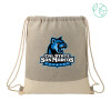Thumbnail image for  Split Recycled Cotton Grey/Natural Drawstring Bag