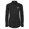 Thumbnail image for  Womens Black Twill Button Down Long Sleeve 