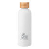 Thumbnail image for  Blair White Stainless Steel Bottle w/ Bamboo Lid 17 oz