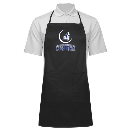  Full Length Black Apron - College of Southern Nevada Mascot Wordmark Stacked