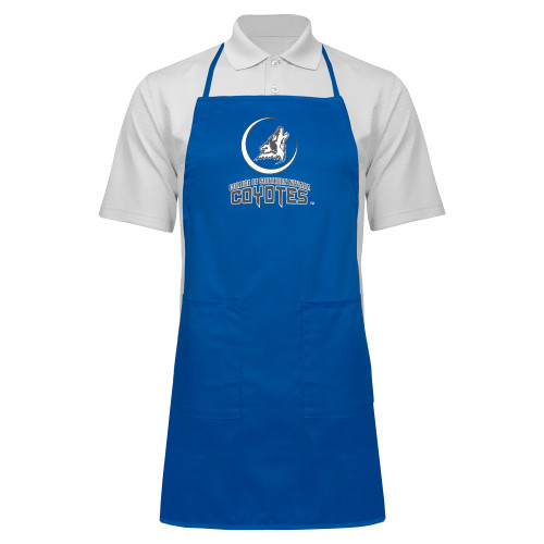 Full Length Royal Apron - College of Southern Nevada Mascot Wordmark Stacked