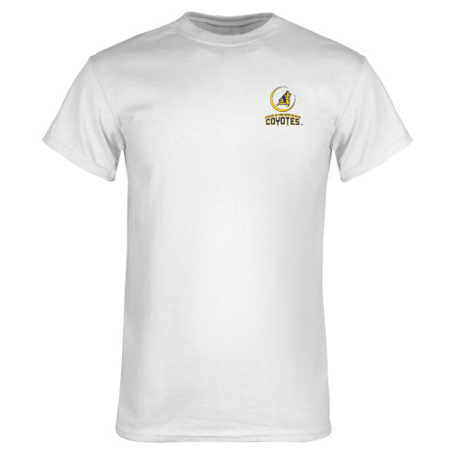  White T Shirt - College of Southern Nevada Mascot Wordmark Stacked