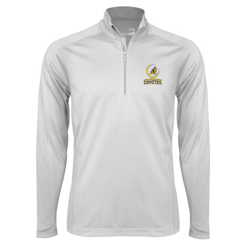  Syntrel White Interlock 1/4 Zip - College of Southern Nevada Mascot Wordmark Stacked