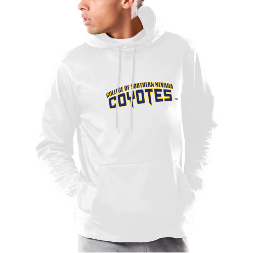  Under Armour White Armour Fleece Hoodie - College of Southern Nevada Wordmark