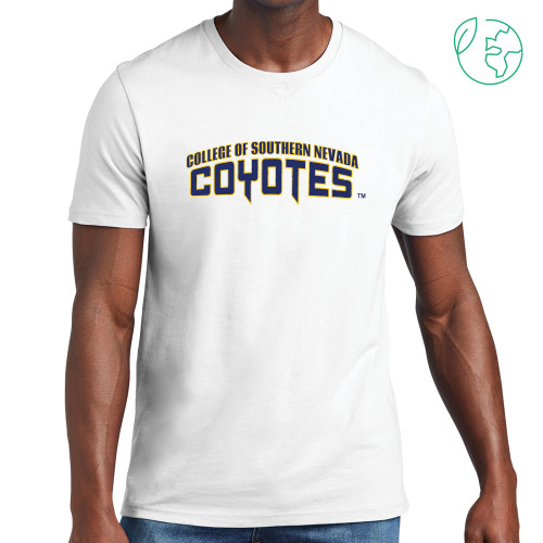  Allmade White Organic Cotton Tee - College of Southern Nevada Wordmark