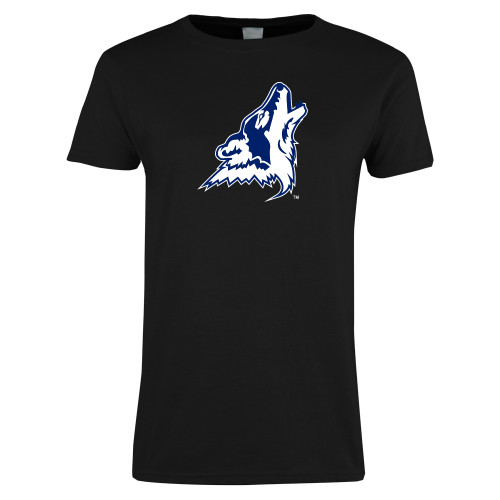  Womens Black Short Sleeve Tee - College of Southern Nevada Mascot Head