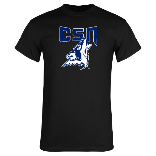  Black T Shirt - College of Southern Nevada CSN With Mascot