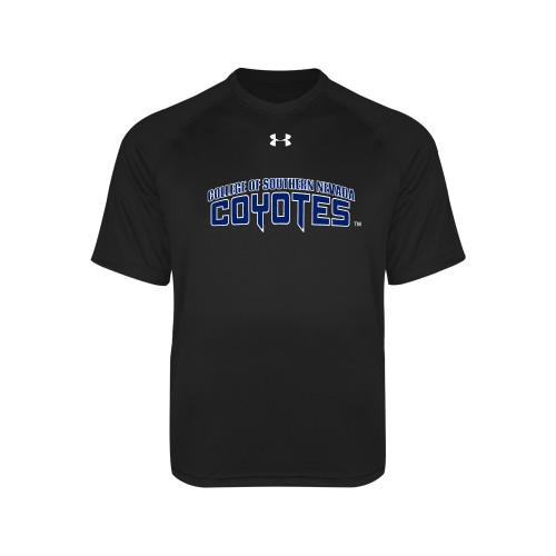  Under Armour Youth Black Tech Tee - College of Southern Nevada Wordmark