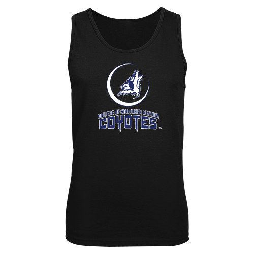  Black Tank Top - College of Southern Nevada Mascot Wordmark Stacked