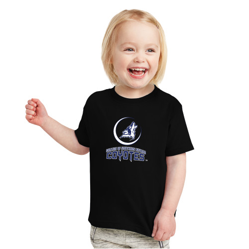  Toddler Black T Shirt - College of Southern Nevada Mascot Wordmark Stacked
