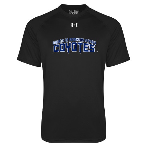  Under Armour Black Tech Tee - College of Southern Nevada Wordmark