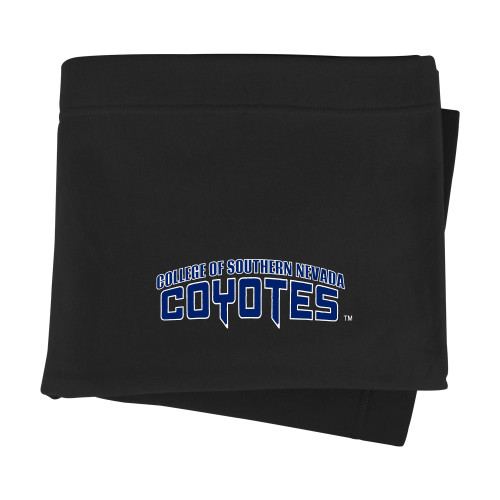 Black Sweatshirt Blanket - College of Southern Nevada Wordmark