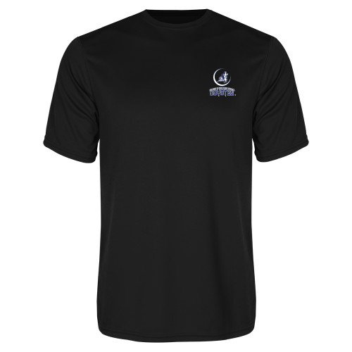  Black Performance Tee - College of Southern Nevada Mascot Wordmark Stacked