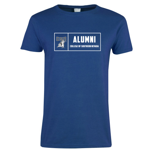  Womens Royal Short Sleeve Tee - College of Southern Nevada Alumni