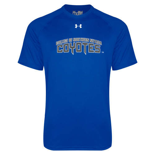 Under Armour Royal Tech Tee - College of Southern Nevada Wordmark