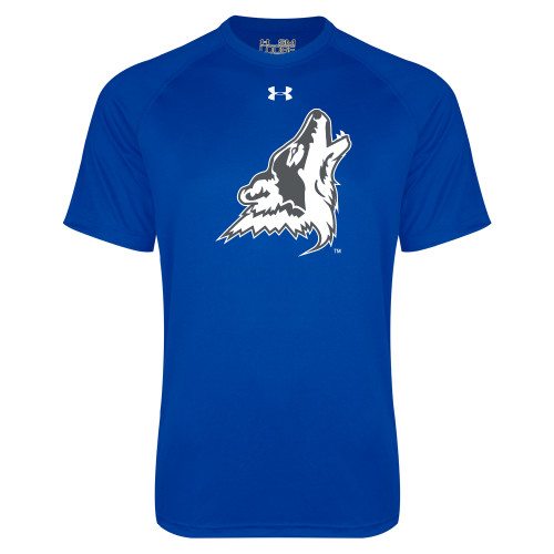  Under Armour Royal Tech Tee - College of Southern Nevada Mascot Head