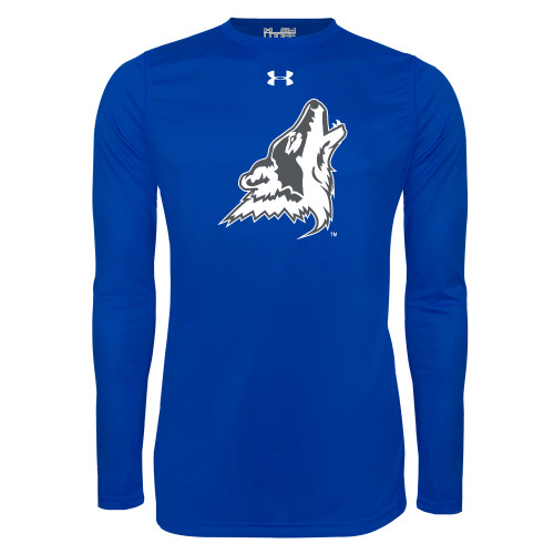  Under Armour Royal Long Sleeve Tech Tee - College of Southern Nevada Mascot Head