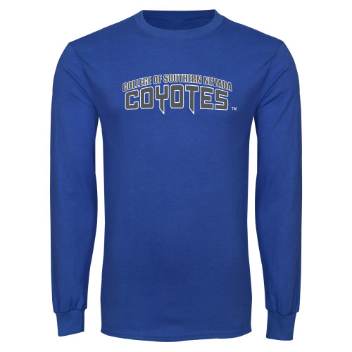  Royal Long Sleeve T Shirt - College of Southern Nevada Wordmark