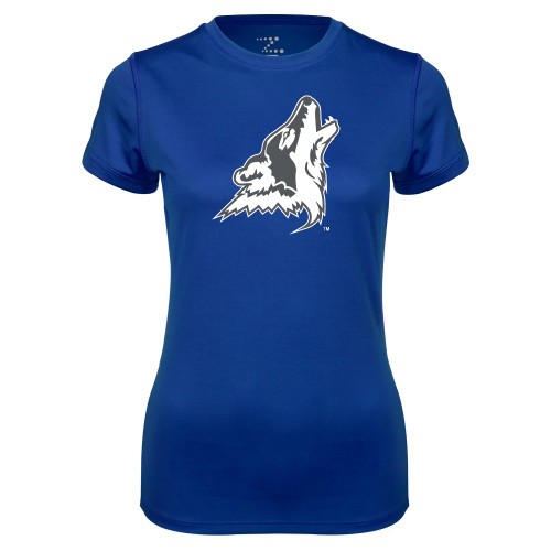  Womens Royal Performance Tee - College of Southern Nevada Mascot Head