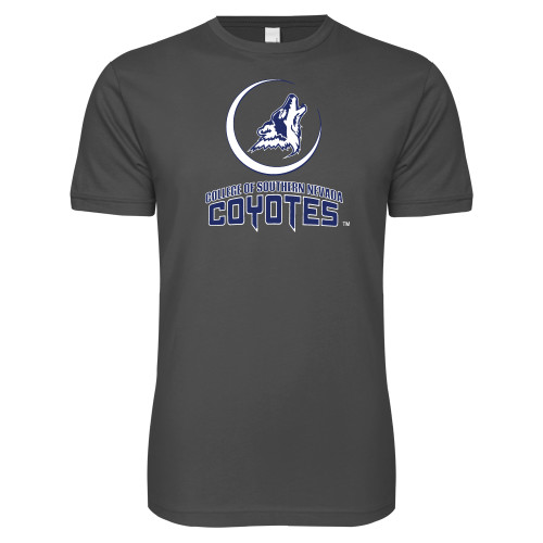  Next Level Charcoal SoftStyle T Shirt - College of Southern Nevada Mascot Wordmark Stacked