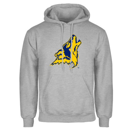  Grey Fleece Hoodie - College of Southern Nevada Mascot Head