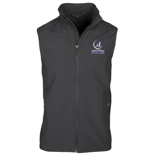  Charcoal Softshell Core Vest - College of Southern Nevada Mascot Wordmark Stacked