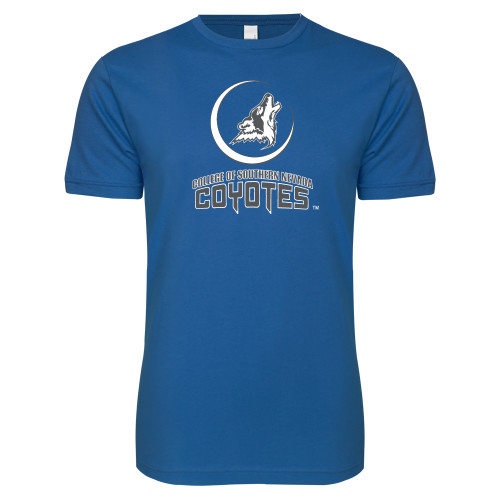  Next Level Royal SoftStyle T Shirt - College of Southern Nevada Mascot Wordmark Stacked
