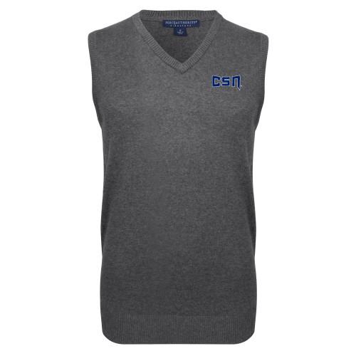  Charcoal VNeck Sweater Vest - College of Southern Nevada CSN