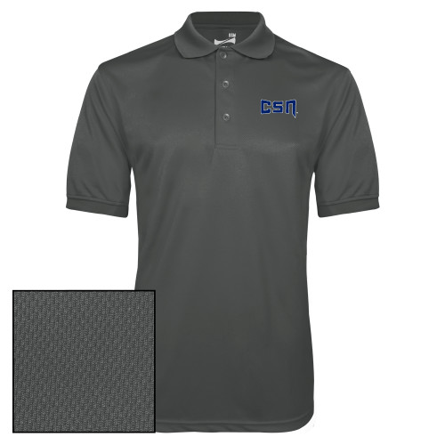  Charcoal Dry Mesh Polo - College of Southern Nevada CSN