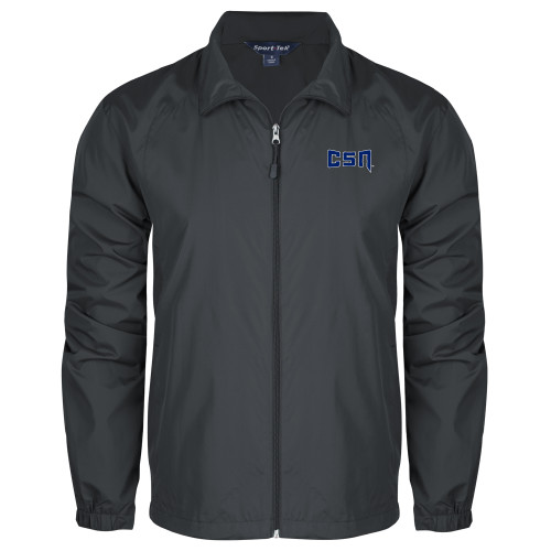  Charcoal Full Zip Wind Jacket - College of Southern Nevada CSN