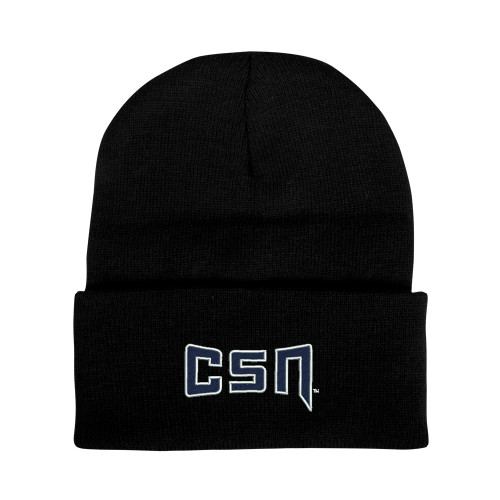  Black Knit Beanie w/Cuff - College of Southern Nevada CSN