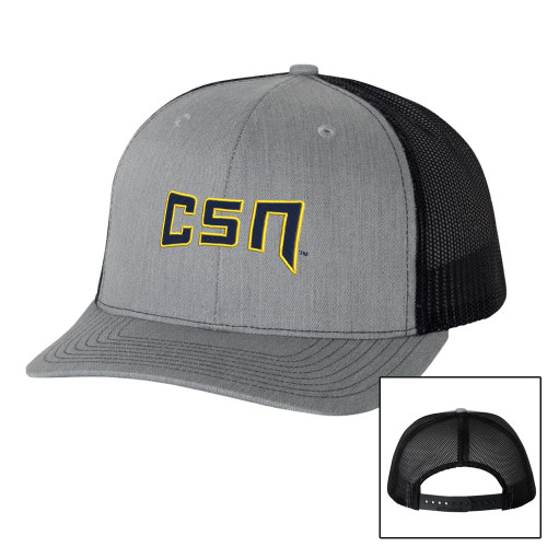  Richardson Heather Grey/Black Trucker Hat - College of Southern Nevada CSN