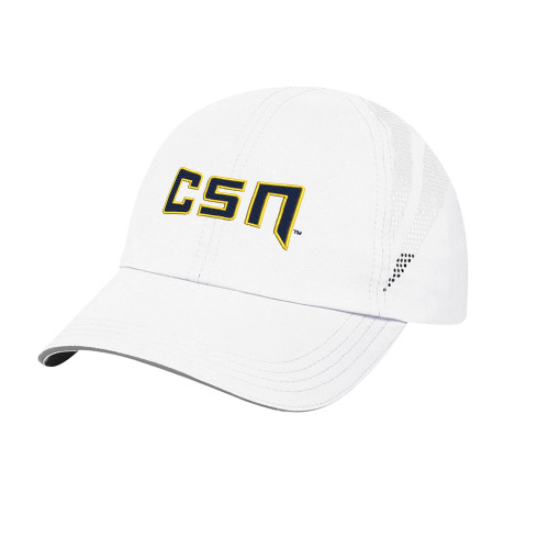  Womens White Performance Cap - College of Southern Nevada CSN