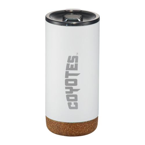  Valhalla Vacuum Insulated White Tumbler 16oz - College of Southern Nevada Coyotes Wordmark Engraved